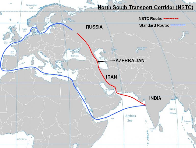 <span>تلاش ایران و روسیه برای تکمیل راهگذر شمال-جنوب</span>
