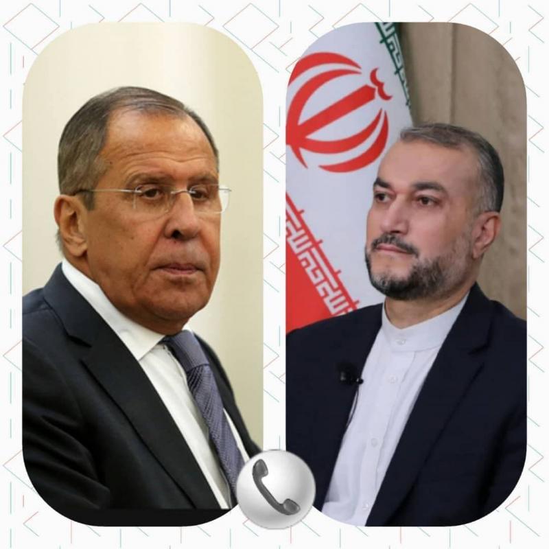 <span>Главы МИД ИРИ и РФ провели беседу по телефону</span>
