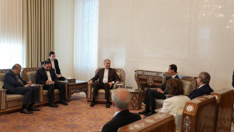 <span>دیدار و گفتگوی وزیر امور خارجه ایران با بشار اسد رئیس جمهور سوریه</span>

