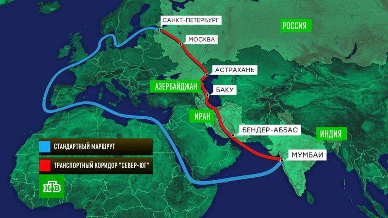 <span>ВТБ заявил, что транспортный коридор Север - Юг может стать альтернативой Суэцкому каналу</span>
