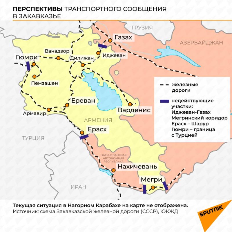 <span>Армения готова предоставить транспортный коридор для Азербайджана </span>
